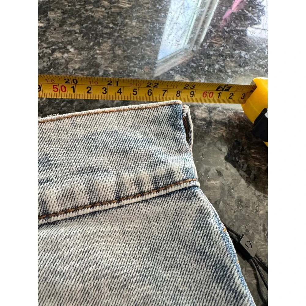 True Religion Rocco Relaxed Skinny Jeans Light Show Blue Acid Wash Mens 44 10559
